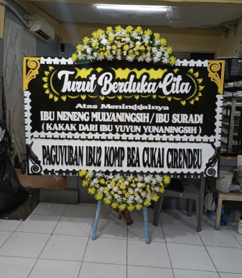 Papan Bunga Saung Bogania Cibinong